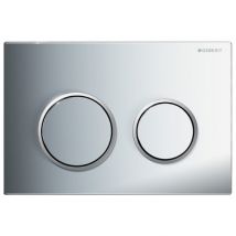 Plaque De Commande Omega 20 Geberit Chromé-brillant-mat - Bricoman