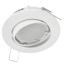 Spot Encastrable Orientable Au Plafond Ziva Ker Blanc Ip20 Rond Blanc Edo777312 - Tecnomat