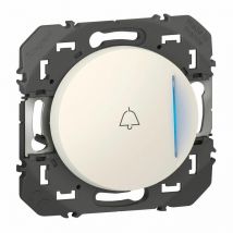 Poussoir Lumineux Marquage Sonnette Dooxie À Équiper D'Un Voyant - Blanc - Bricoman