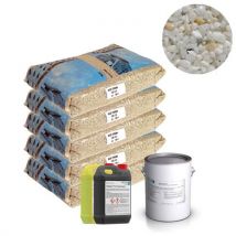 Moquette De Pierre - Kit Complet 8m² - Teinte : Blanc Sost - Bricoman