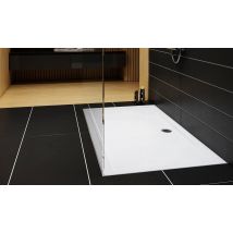 Receveur De Douche En Acrylique Blanc - Rectangulaire - Elit - 120 X 80 - Bricoman