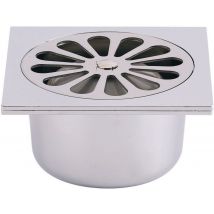Siphon De Sol - 100 X 100 Mm - Abs - Chromé - Valentin 46210000000 - Bricoman