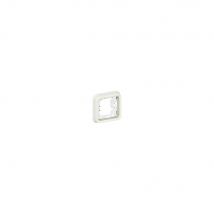 Support Plaque Étanche 2 Postes Horizontaux Plexo Composable Ip55 Ik07 Gris - Bricoman
