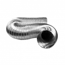 Gaine Semi Rigide Aluminium Compact Longueur 3 Mètres - Livré Compressé - Diamètre (mm): 200 - Bricoman