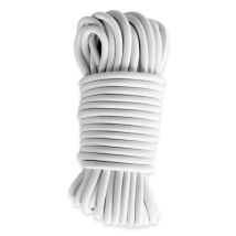 Sandow Élastique Blanc 20 Mètres - Qualité Pro Tecplast 9sw - Tendeur Pour Bâche De Diamètre 9 Mm - Bricoman