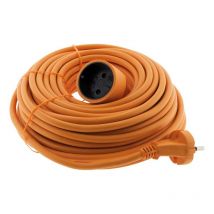 Prolongateur Sans Terre Obturateur 16a - 10m - Orange - Zenitech - Bricoman