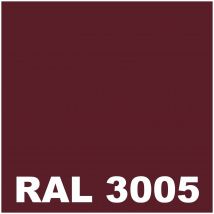 Peinture Porte Interieur - 5 L - Codeve Bois - Ral 3005 - Rouge Vin - Pour La Décoration De Votre Porte En Pin, Sapin, Frêne Ou Chêne. - Bricoman