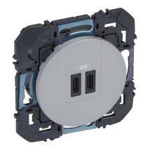 Chargeur Usb Double Dooxie - Type C - 3a - Alu - Bricoman