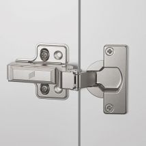 Charnière Invisible Inox Clipsable Avec Amortisseur Intégré Dans Le Bras - Montage : En Demi-applique - Hettich - Bricoman