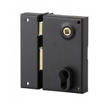 Thirard - Boitier De Serrure Verticale En Applique Double Entrée À Fouillot Pour Entrée, Gauche, Axe 45mm, 73x125mm, Noir - Thirard - Bricoman