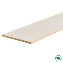 Lot De 3 Contremarches Rénovation D'Escalier Stratifié Blanc 1300 X 200 X 8 Mm - Pefc 70% - Bricoman