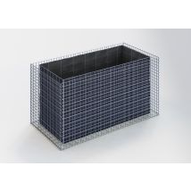 Jardin Surélevé En Gabion En Acier Galvanisé, 200x100x100cm (lxhxp), Mailles 5 X 5cm, Parois 10cm, Idéal Pour Potager Ou Jardin - Bricoman