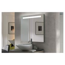 Ondee Zen - Miroir Rétro-éclairant Adel - Argent - 60x70cm - Verre - Cadre Aluminium - Bricoman