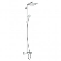 Colonne Bain Douche Thermostatique Hansgrohe Crometta E 240 Chromé - Bricoman