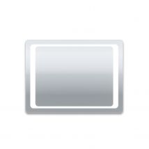 Sirohna Miroir De Salle De Bain Lumineux 800 X 600 X 35mm Interrupteur Infrarouge, Fonction Anti-buée, Bande Lumineuse Givrée Anti-éblouissement - 