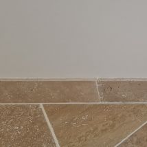 Plinthe En Travertin Light Premium - 40 Cm X 8 Cm X 1,2cm (vendue À La Pièce) - Ligerio - Bricoman