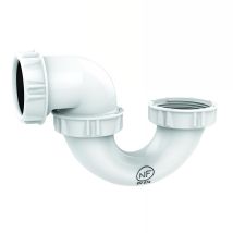 Siphon Baignoire Tube, Sortie Orientable Ø40mm H. 111mm - Bricoman
