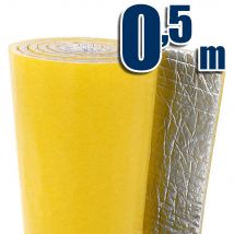 Isolant Thermique Réfléchissant Autocollant 100% Aluminium (0,5m X 1,2m). Isolation Pour Maisons, Caravanes, Fourgons, Radiateurs... - Bricoman