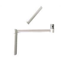 Poignee De Manivelle Profil Blanc Laquee [l.300] - Bricoman