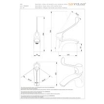 Mitigeur Pour Lavabo Ou Vasque Sanindusa Alfa Levier Pmr Normes Handicapé Sanindusa Chrome - Bricoman