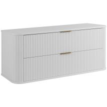 Meuble Sous Vasque À Suspendre Glamour Blanc 120 Cm - Bricoman