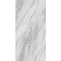 Carrelage Sol / Mur Effet Marbre Blanc Shadow Grey L.60 X L.120 Cm Brillant Limcaro - Bricoman