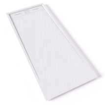Hiemal Receveur De Douche 70 X 170 Cm Résine Blanc Aspect Ardoise + Bonde Incluse - Salle De Bain - Tecnomat