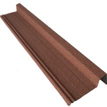 Rive G/d 920mm Pour Panneau Tuile Facile Acier Galvanisé Granulé Minéral - Brun Rouge Mat - Bricoman