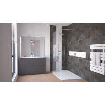 Ondee Zen - Meuble De Salle De Bain À Poser Palermo - 120cm - Gris Anthracite - Laqué - Bricoman
