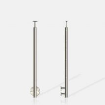 Poteau En Inox 316 Pour 6 Câbles Fixation À L'Anglaise (en Applique) - Bricoman