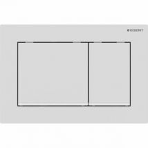 Geberit Omega 30 Tableau De Commande 2 Boutons Affleurant Blanc Mat - Bricoman
