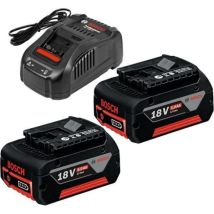 Set 2 Batteries Bosch Professional Gba 18v 5,0ah + Chargeur Gal 1880 Cv - 1600a00b8j - Tecnomat