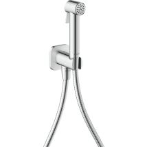 Hansgrohe Axor Bidette Showers Bidette Douchette À Main 1jet Ecosmart, Softsquare, Pour Eau Froide, Avec Support De Douche Et Flexibles De Douche De -