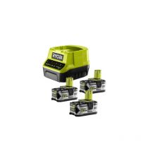 Pack Batterie Ryobi 18v One+ 5.0ah Lithium-ion Rb18l50 - 2 Batteries 18v One+ 5.0ah Lithiumplus - 1 Chargeur Rapide 2.0ah Rc18120-250 - Bricoman