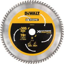Dewalt Dt99576-qz Lame De Scie Circulaire Stationnaire Xr Runtime 305x30mm 78 Dents - Bricoman