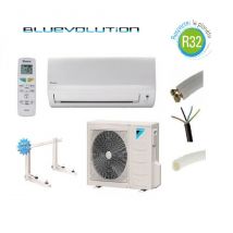 Pret A Poser Climatisation Daikin 6000w Bluevolution Reversible Ftxf60a + Kit De Pose 3 Metres + Support Mural - Bricoman