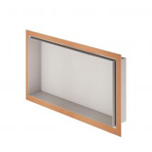 Niche Sans Carrelage Aluminium 30x60 Cm Design-niche Schluter - Tsbg - Alu Stucturée Gris Beige - Bricoman