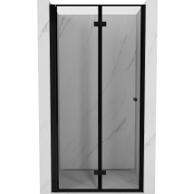 Mexen Mist-f Porte De Douche Pliantes Gauche 100 Cm, Cadre Noir, Noir - 8a6-100-000-70-70-l - Bricoman