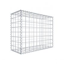 Gabion En Acier Galvanisé 100x80x40cm (lxhxp), Mailles 10 X 10cm, Spirale, Cage Métallique Pour Mur Ou Jardin - Bricoman