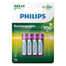Pile Rechargeable Philips Piles Rechargeable Aaa Lr03 700 Mah - Bricoman