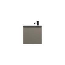 Burgbad Eqio Lavabo En Fonte Minérale Avec Meuble Sous-lavabo, 520x310x498mm, Shci052f2010c0001g0252, Farbe: Gris Brillant / Gris Brillant, Poignée - 