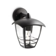 Creek-applique Dexterieur Descendante Metal H20cm Noir Philips - Bricoman