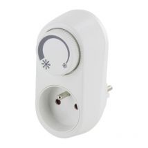 Variateur Chacon - 54041 - Prise Dimmer - Blanc - Bricoman