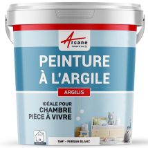 Peinture Argile Naturelle Et Saine - Argilis Persan Blanc - 15 M² (2.5 Kg En 1 Couche) - Arcane Industries - Tecnomat