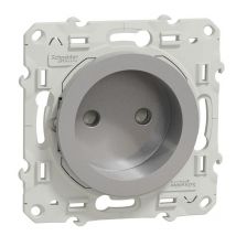 Odace Prise Bornes À Vis 2p - Aluminium - Bricoman