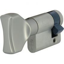 Demi-cylindre - City 5g - Iseo - Bouton Plat - 40 X 10 Mm - Bricoman