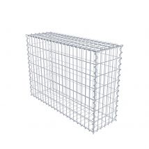 Gabion En Acier Galvanisé 100x70x30cm (lxhxp), Mailles 5 X 10cm, Spirale, Cage Métallique Pour Mur Ou Jardin - Bricoman