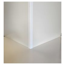 Lot 5 Cornières D'Angle Ral 9010 Brillant-épaisseur 1 Mm- Long 150 Cm (2 Cm X 4 Cm ) - Bricoman