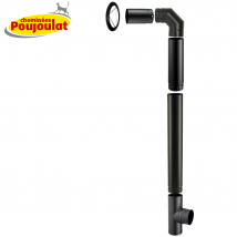 Kit Raccordement Sortie Arrière Conduit Émaillé Pour Poêles À Bois - Poujoulat - Diamètre 150mm - Bricoman