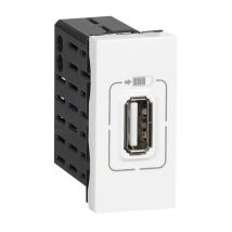 Prise Chargeur Universel Usb Mosaic - 1 Port - 230v - Bricoman